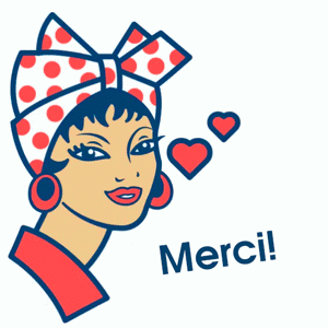 Gif animé merci clin d'oeil